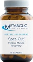 Mantenimiento metabólico Spaz-Out - Complejo Mineral Electrolito para el entrenamiento, Preworkout + Muscle Recovery Suplemento - Magnesio, Potasio, Zinc, Boron + Cromo (90 cápsulas)