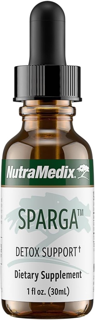 NutraMedix Sparga Tintura - Antioxidante-Rich Espárragos Extracto para Limpieza y Soporte Detox - Mix Liquid Drops with Water for Body Detox Drink (1oz / 30ml)
