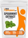 BulkSupplements.com Spearmint Extract Powder - Food-Grade Spearmint Powder, Herbal Supplement - Vegan & Gluten Free, 500mg per Serving, 100g (3.5 oz) (Pack of 1)