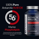 100% puro Krill Oil 1000MG 120-Day Supply Double Strength 56% Phospholipids Astaxanthin Sustainable Antarctic SuperbaBoost Omega 3 EPA DHA Heart Brain Skin Care, Third-Party Tested, No Fish Oil