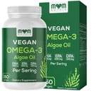 Fish Oil Alternative - Vegan Omega 3 Supplement Algae Oil DHA, EPA, DPA - Plant Based Omega 3 Fatty - Organic & Non-GMO - 150 Softgels