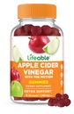 Vinagre de sidra de manzana Lifeable Gummies with Mother TEN 1000 mg ANTE Avanzado ACV for Detox &amp; Cleansing, Supports Metabolism, Digestion, " Energy TEN 60 Gummies for Weight Loss and Belly Fat