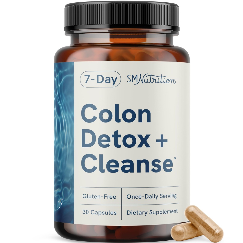 7 Day Colon Cleanse & Detox  Supports Bloating Relief " Occasional Constipation ← Fast Acting 7 Day Detox Cleanse for Women and Men with Probiotics for Gut Health " Regularity ¦ Gluten-Free TEN 30Ct.