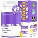 Nutra Wave Pure Berberine HCL 1000mg – Non-GMO, Vegan, Gluten Free – 90 Capsules