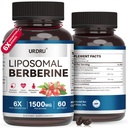 Berberine HCL Supplement 1500mg - with Ceylon Cinnamon & Gymnema, High Bioavailability Liposomal Berberine Capsules for Women and Men, AMPK Activator