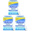 Refresh Optive Lubricant Drops for Sensitive Eyes, 60 Vials, Preservative-free - Great Value Size (Pack of 3)- (180 Vials)