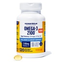 Oceanblue Professional Omega-3 2100mg Mini Fish Oil Softgels - Triple Strength, High Potency EPA, DHA & DPA - Burpless, Wild-Caught, Natural Orange Flavor - 120 Count
