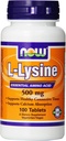 Ahora Alimentos Lysine 500 mg, 100 tabletas (Pack de 2)