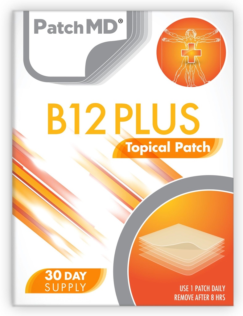 B12 Energy Plus Patches - 30 Days Supply