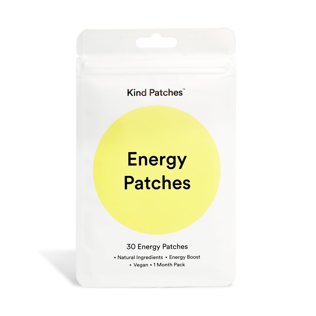 Kind Patches Energy Patches - Vegan, Latex Free - 30 Count