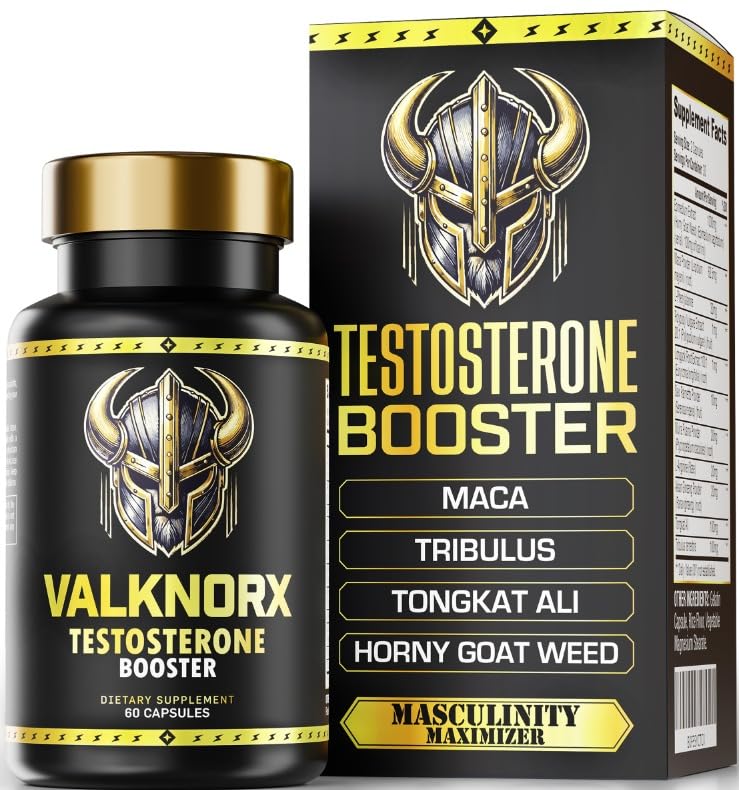 Testosterone Booster for Men Primal Viking (3rd Party Tested) Maca, Horny Goat Weed, Tongkat Ali, Tribulus - Premium Testosterone Supplement for Men Libido Ultra - Builder Pills