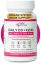 Premium D3 K2 - Full Spectrum Vitamin D3 K2, 2000 IU D3 + MK7 + MK4 + K1, Daily D3 K2 & K1 Supplements - Vitamin D Supports Calcium Absorption for Strong Bones & Immune Health - 30 Capsules