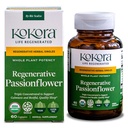 Kokora Regenerative Passionflower - Regenerative Organic Certified - Sleep Supplement* - Relaxation, Calm Mind & Restful Sleep* - Vegan, Non-GMO - 60 Capsules - 30 Servings