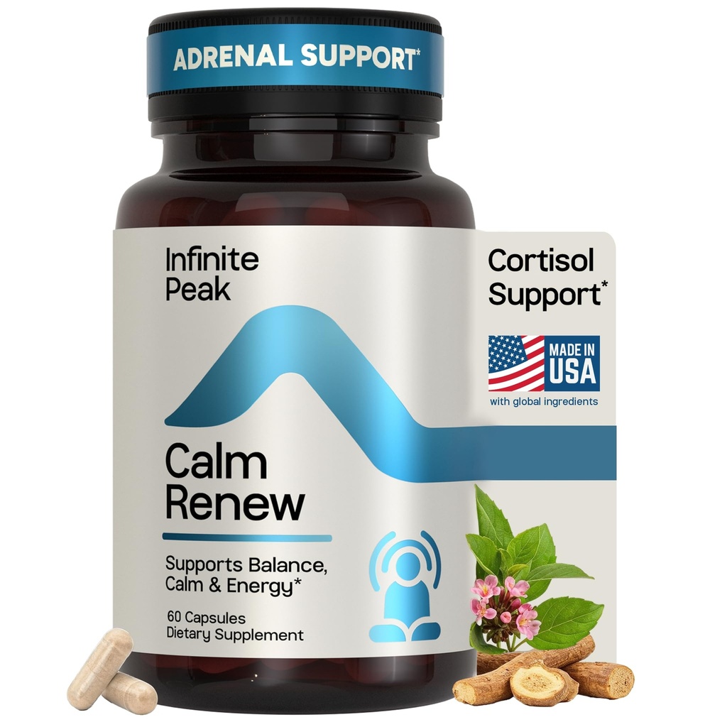 Cortisol & Adrenal Support for Busy Women, Stress Support with Ashwagandha, Rhodiola & Holi Basil | Helps Emotional Balance | Cortisol Supplements for Women to Manage your Day | Non-GMO | 60 Capsules