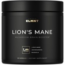 16x Strength Lions Mane Supplement Capsules Super Nootropic w. Ashwagandha & Rhodiola - Highest Potency 16:1 Lion's Mane Mushroom Extract 50% Polysaccharides Brain Supplements for Memory and Focus