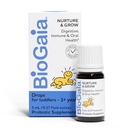 BioGaia Nurture & Grow for Toddlers | Ages 1+ | Liquid Probiotic | Allergen-Free | Triple-Benefit Probiotic for Kids | Digestive Health, Immune Support & Oral Health Protection | 25-Day Supply