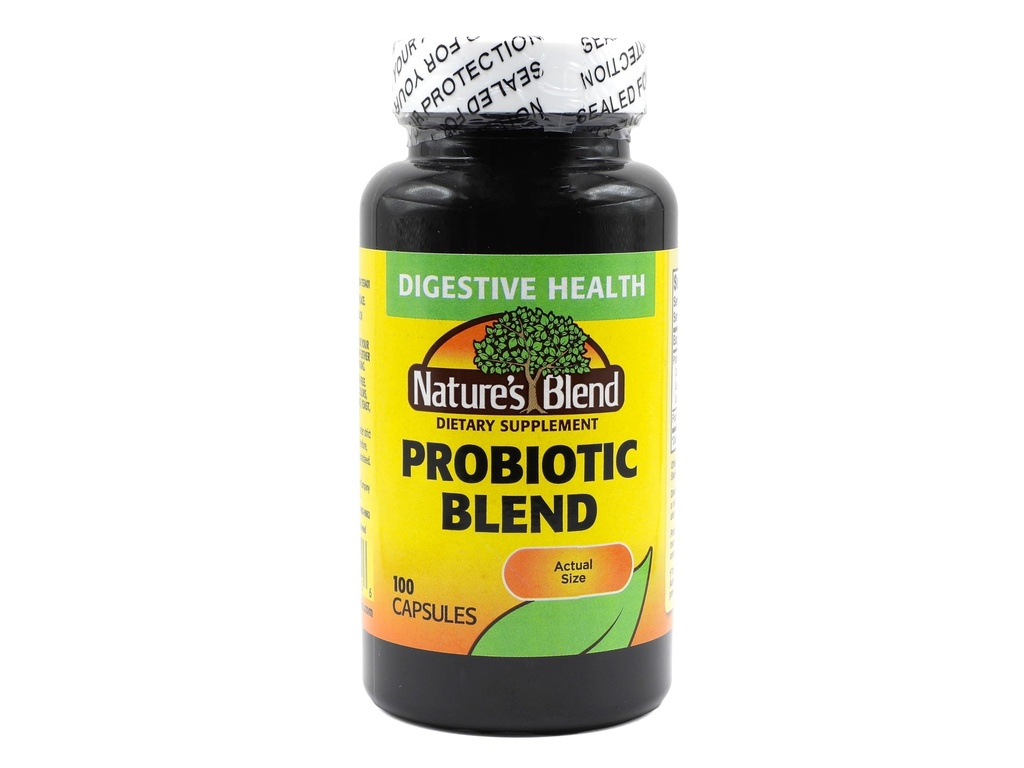 Nature's Blend Probiotic Blend 2 Million Cfu 100 Caps, White
