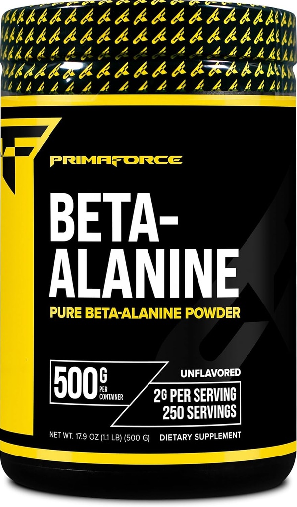 Primaforce Beta Alanine Powder 500 gramos (1.1lbs) Desarrollado - Pre Workout y Post Workout Suplemento