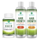 Best Earth Naturals Hair Growth Starter Set with Hair Growth Vitamins, Shampoo and Conditioner