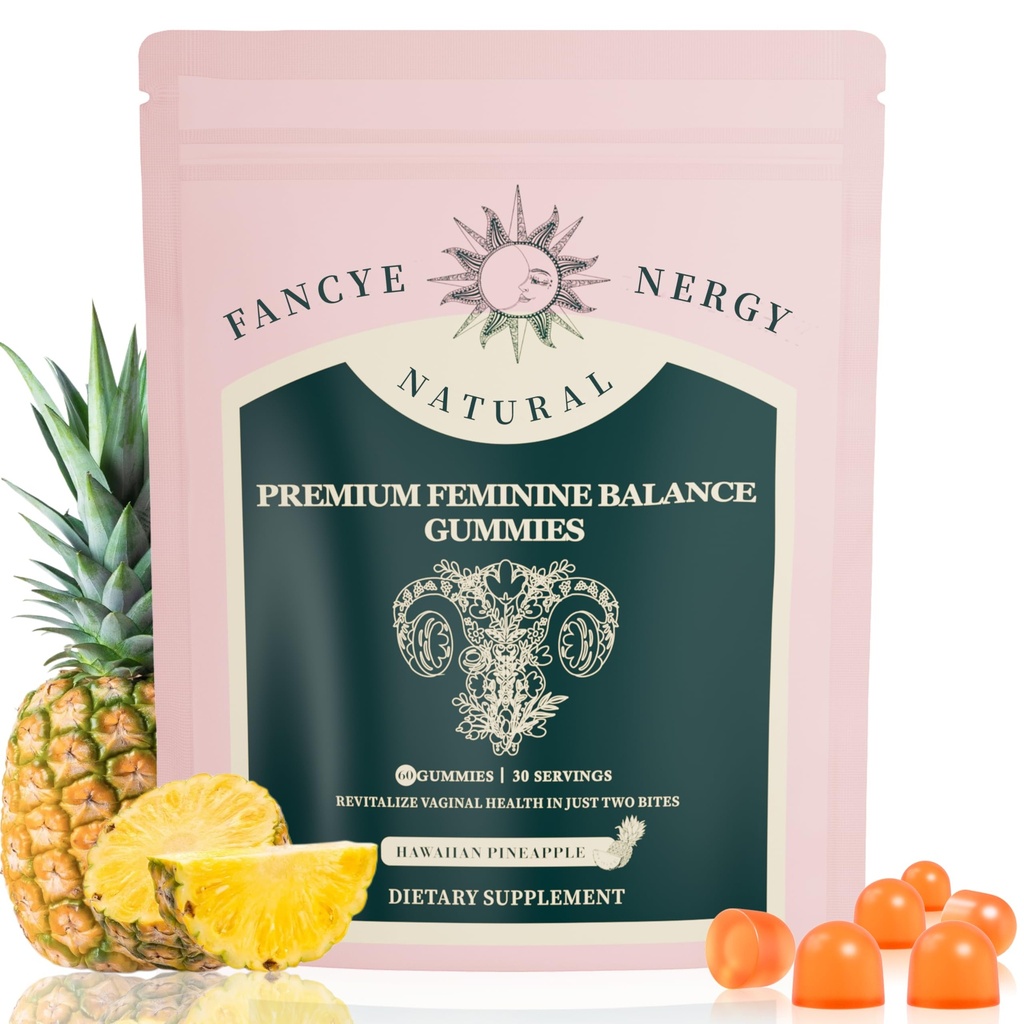 Vaginal Probiotics for Women – Premium Feminine Balance Gummies for Women, Hawaiian Pineapple Flavor, Support Healthy Odor and Vaginal Flora, pH Balance, Digestive Health & Immune Support, Vegan, 60 C