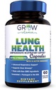 cultivar vitamina Lung Health, Respiratory Support Suplemento, Lung Health Extra Strength Support, Lung Cleanse Formula con vitamina C para apoyar el sistema bronquial, Respiración Clear Airways - 60 cápsulas