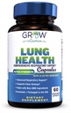 grow vitamin Lung Health, Respiratory Support Supplement, Lung Health Extra Strength Support, Lung Cleanse Formula with Vitamin C to Support Bronchial System, Breath Clear Airways - 60 Capsules