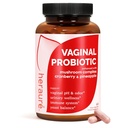 HerAure Vaginal Probiotics for Women - pH Balance, Odor Vaginal Saludable, Flora Vaginal, Equilibrio de Levadura, Mujeres Probióticos y Prebióticos, Apoyo Inmunitario - Prebióticos " Lactobacillus Probiotic,60CT