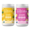 Ultima Replenisher Electrolyte Powder Drink Mix Bundle – Sugar Free – Lemonade y Pink Lemonade, 90 Servings – Hydration Powder - 6 Key Electrolytes and Trace Minerals – Keto Friendly, Non-GMO