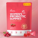 VivoNu Probiotics for Women, Women Probiotic Gummies, 500 Million CFUs, Fiber | Feminine Balance Gummies for Healthy Odour, Digestive Support and Gut Health + Vitamin C for Immune Support - 60 Gummies