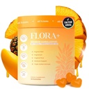 Flora+ Women’s Vaginal Probiotic Gummies for pH Balance, Odor and Freshness Support with Prebiotics & Hyaluronic Acid, Sugar Free Pineapple, Vegan Non-GMO | 30 Gummies