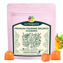 Premium Feminine Balance Gummies - 60 Count (30-Day Supply) - Pineapple Flavor Vaginal Health Supplements for Women - Probiotic & Antioxidant Support for Odor, Freshness & pH Balance