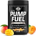 PMD Sports Pump Fuel Ultra Insanity - Premium Pre Workout Powder &amp; Muscle Pump, Greater Focus, Endurance & Recovery, Premium Creatine, Arginine & Beta Alanine, Tropical Orange Mango (30 Servings)