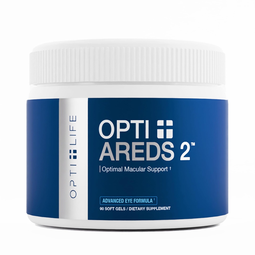 Opti + AREDS 2 Supplements | Vision & Eye Health Supplements for Adults | Includes Lutein, Zeaxanthin, Zinc, and Vitamin C for Macular Support* | 90 Softgels / 45 Servings