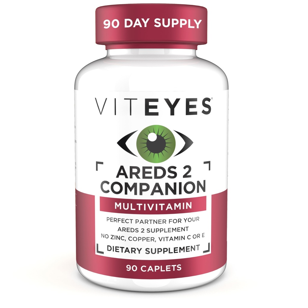 Viteyes Classic AREDS 2 Companion Multivitamin Supplement, Comprehensive Multivitamin Formula for AREDS 2 Users, 90 Capsules