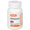 Rugby Melatonin 5mg Tablets - Dietary Supplement - 90 Count (1 Pack)