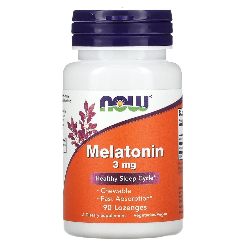 Melatonin 3 mg Chewable 90 Lozenges (Pack of 2)