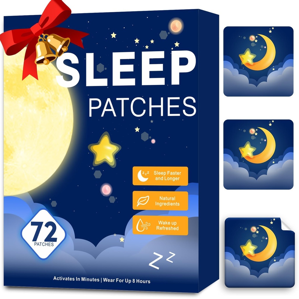 Sleep Patches for Adults Extra Strength, Sleep Patch with Melatonin & Valerian, All-Natural Deep Sleep Support Patches