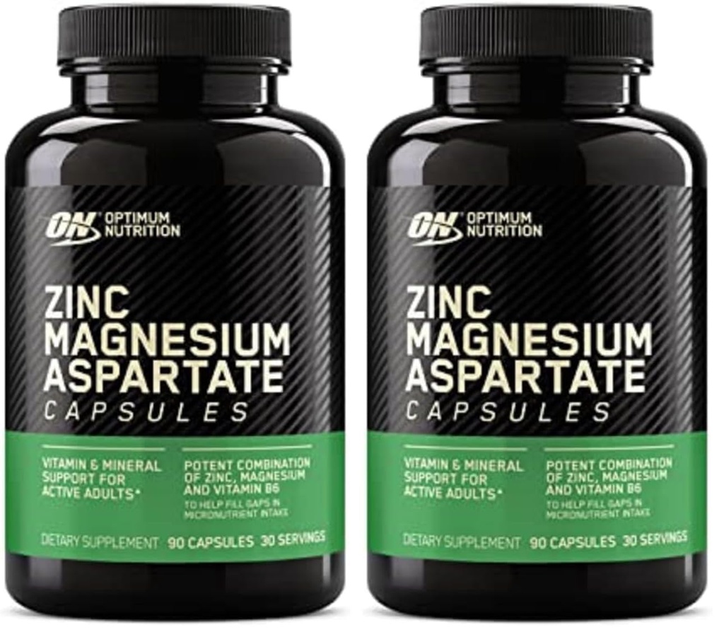 Optimum Nutrition Muscle Recovery and Endurance Supplement for Men and Women,Zinc-and Magnesium Supplement,180 Count (Pack of 2)