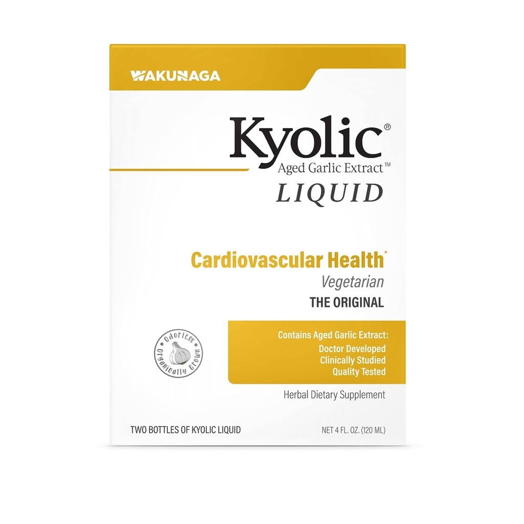 Kyolic Aged Garlic Extract Cardiovascular Health*, Liquid Two 2 Ounce Bottles (120 ml)