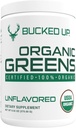 Greens Superfood Powder Unflavored ← 8 Los Verdes Mezclados Más Esenciales TEN Certified 100% Orgánica ← Chlorella, Spinach, Kale, Spirulina, Alfalfa, Broccoli, Wheat Grass, " Barley Grass TEN 30 SERV ANTE 9.52 OZ