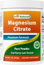 Best Naturals Magnesium Citrate Powder 1 Pound (1 LB (Pack of 1))