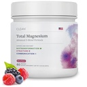 Total Magnesium Complex Powder, Berry Flavored Magnesium Supplement for Sleep Stress & Digestion Advanced 5-blend Formula with Glycinate, Citrate, Malate, Taurate, Carbonate, 60 Servings