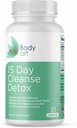 Body Art 15 Day Colon Cleanse Detox – Natural Capsules for Digestive Health – Gentle Support for Men &amp; Women – 30 Count