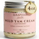 Wild Yam Cream for Hormone Balance - Gift for Mom - Menopause and PMS Support for Women - Wild Yam Balancing Cream - Hot Flashes, Night Sweats, Mood Swings, Low Energy - Lavender 4oz
