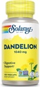 SOLARAY Dandelion Root ← Saludable Liver, Kidney, Digestión " Water Balance Support ← Non-GMO, Vegan, 100 VegCaps, 50 Serv