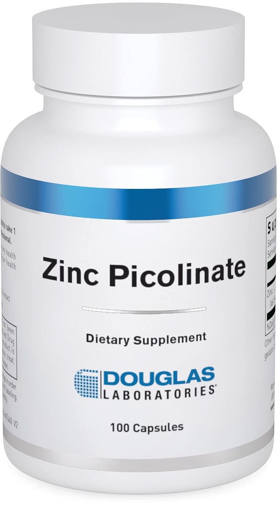 Douglas Laboratories Zinc Picolinate - 50 mg Zinc - For Immune System, Antioxidants & Skin - Trace Mineral Supplement - 100 Capsules