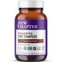 New Chapter Zinc Supplement, Fermented Zinc Complex, ONE Daily for Immune Support + Skin Health, Mineral-Balancing Formula Rich in Copper, Easy to Swallow & Digest, 60 Count (2 Month Supply)