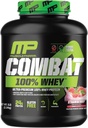 MusclePharm Combat 100% Whey Protein Powder, Strawberry Cream Flavor, Fast Recovery &amp; Muscle Gain with Whey Protein Isolate, High Protein Powder for Women &amp; Men, Gluten Free, 5 lb, 70 Servings