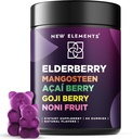 Antioxidante SuperStars - Elderberry Gummies with Mangosteen Silencio Acai Berry Silencio Goji Berry Silencio Noni Fruit ← Black Sambucus Elderberry Gummies For Kids and Adults  Immune Support ← Vegan ← Non-GMO