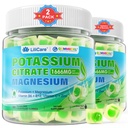 Potassium Citrate Gummies 1666mg for Adults - Potassium Supplement, Magnesium Glycinate, Zinc, B6, B12 & C – Electrolyte Gummies for Energy, Recovery & Leg Cramps, Vegan 120 Cts